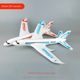 Internet celebrity outdoor toy foam aircraft hand-dumping children's model glider model aircraft assembled passenger aircraft spiral glowing