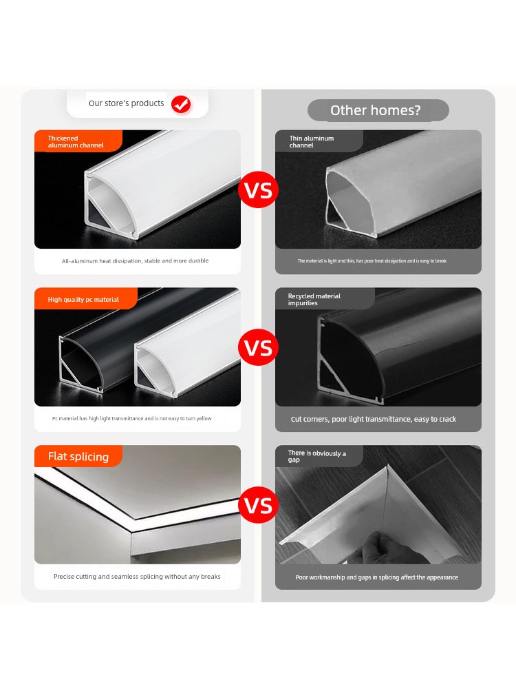 Suspended Ceiling Light Trough Triangular 45-Degree Angled Light-Emitting Ceiling Corner Line Aluminum Alloy Linear Light Curtain Box Light Strip Profile