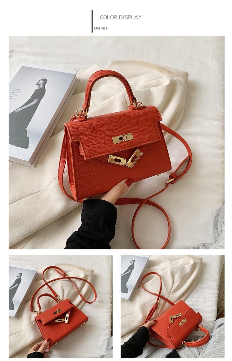 Foreign style Advanced sense fashion black Mini Inclined shoulder bag