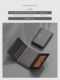 Business card bag ID storage bag men's 2025 new three-fold wallet anti-demagnetization card case driver's license bag two-in-one