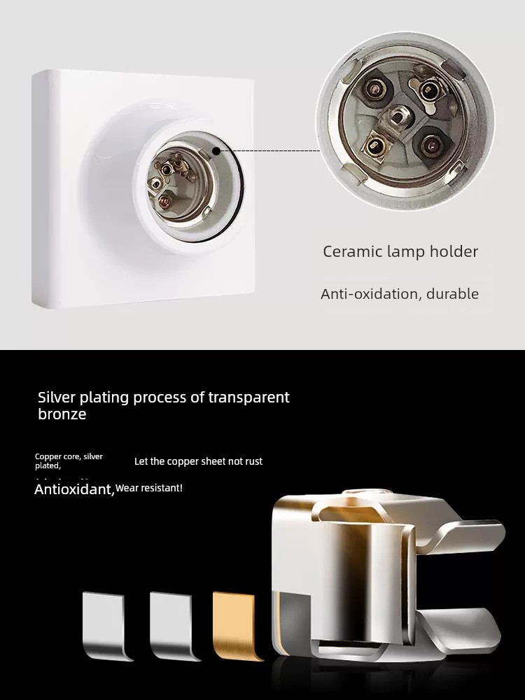 Bull E27 Spiral Surface Mounted For Home Lamp Holder