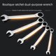 Huafeng Ju Arrow, Chrome Vanadium Steel Dual-purpose Ratchet Wrench, Open Plum Blossom Fixed Ratchet Wrench Quick Wrench Tool