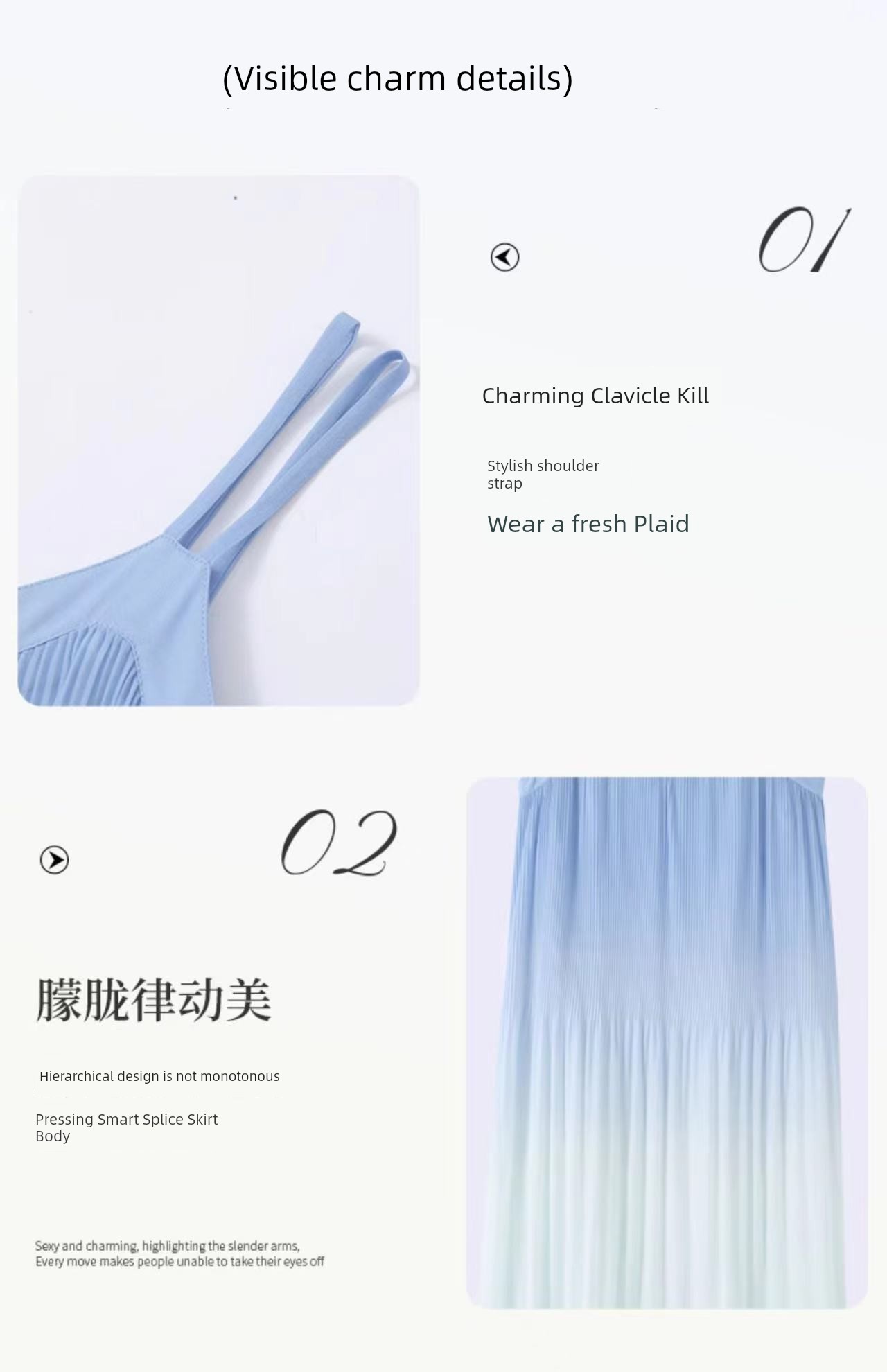 French-Style Family Matching Outfits, Gradient Mother-Daughter 2026 New Summer Beach Vacation Family of Three Mother-Son T-Shirts and Strap Dresses — 5
