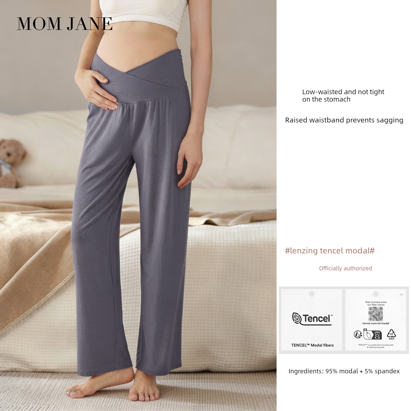 Momjane Belly Autumn Winter Spring Summer Maternity Pajamas — 1