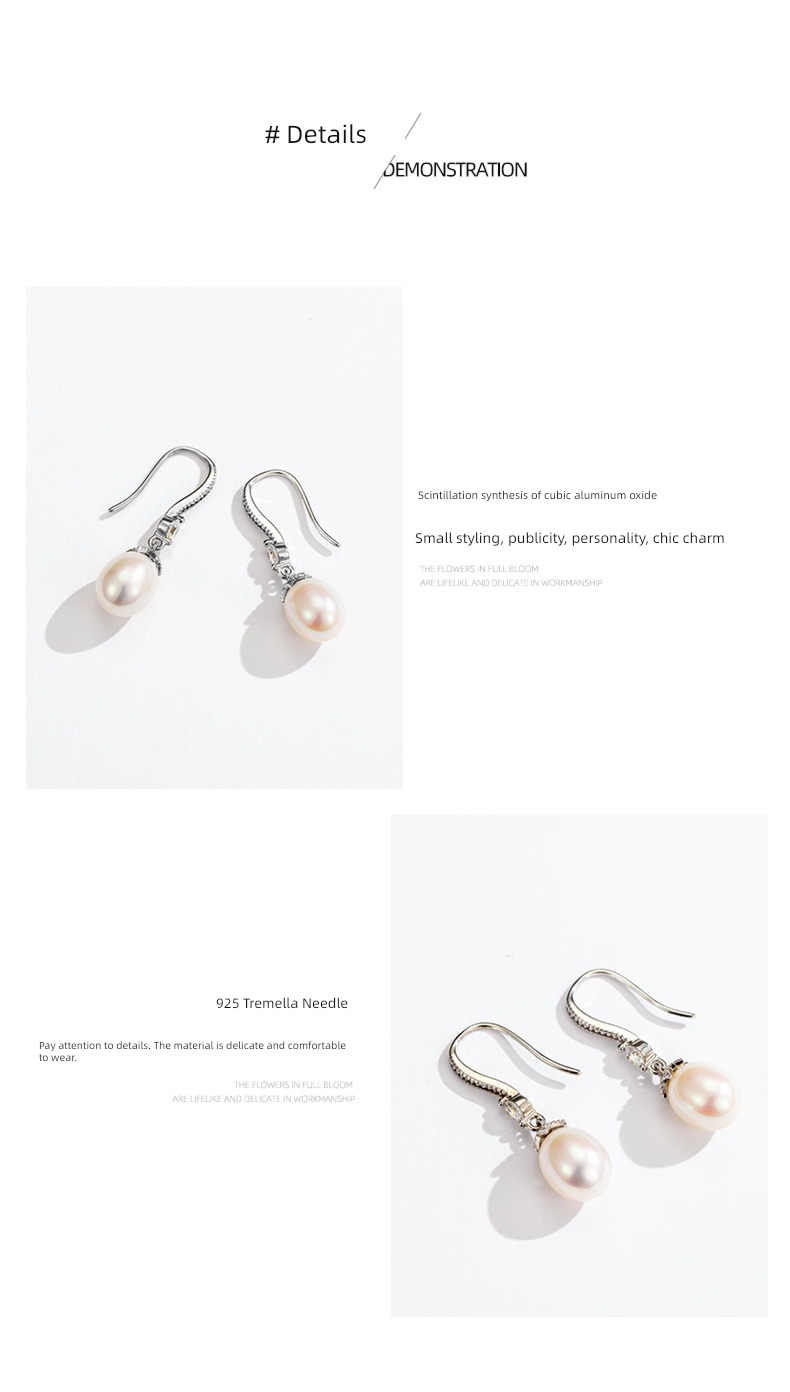 Earrings Earrings 2021 The new female Minority Pearl