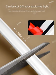 Led Light Strip 220V Outdoor Waterproof Ultra-Bright Self-Adhesive Linear Light for Home Living Room Ceiling Atmosphere 