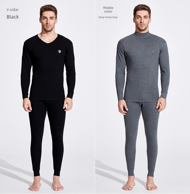 dandy man keep warm Underwear set male Cotton teenagers Autumn clothes and pants pure cotton Thread clothes and trousers winter
