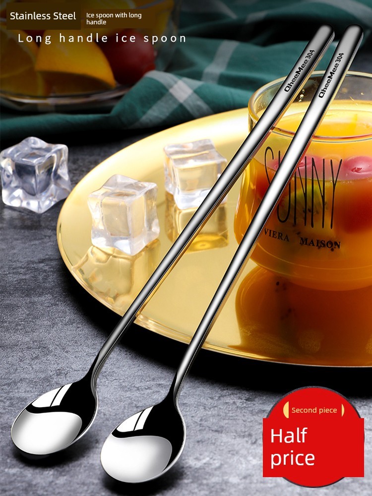 Spoon Exquisite Spoon Dessert Household Seasoning Stainless Steel