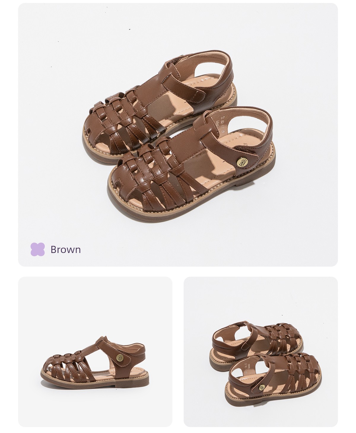 Girls' Princess Sandals 2026 New Summer Children's Sandals for Girls, Roman Style Shoes, Soft-Soled Closed-Toe Summer Models — 15