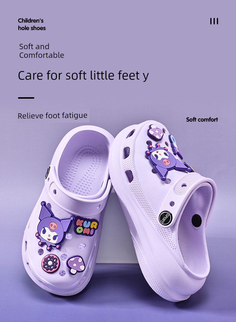 Girls' Croc Shoes Children's Slippers Summer New Style Girls' Indoor Princess Non-Slip Baby Soft Sole Kids' Sandals — 1
