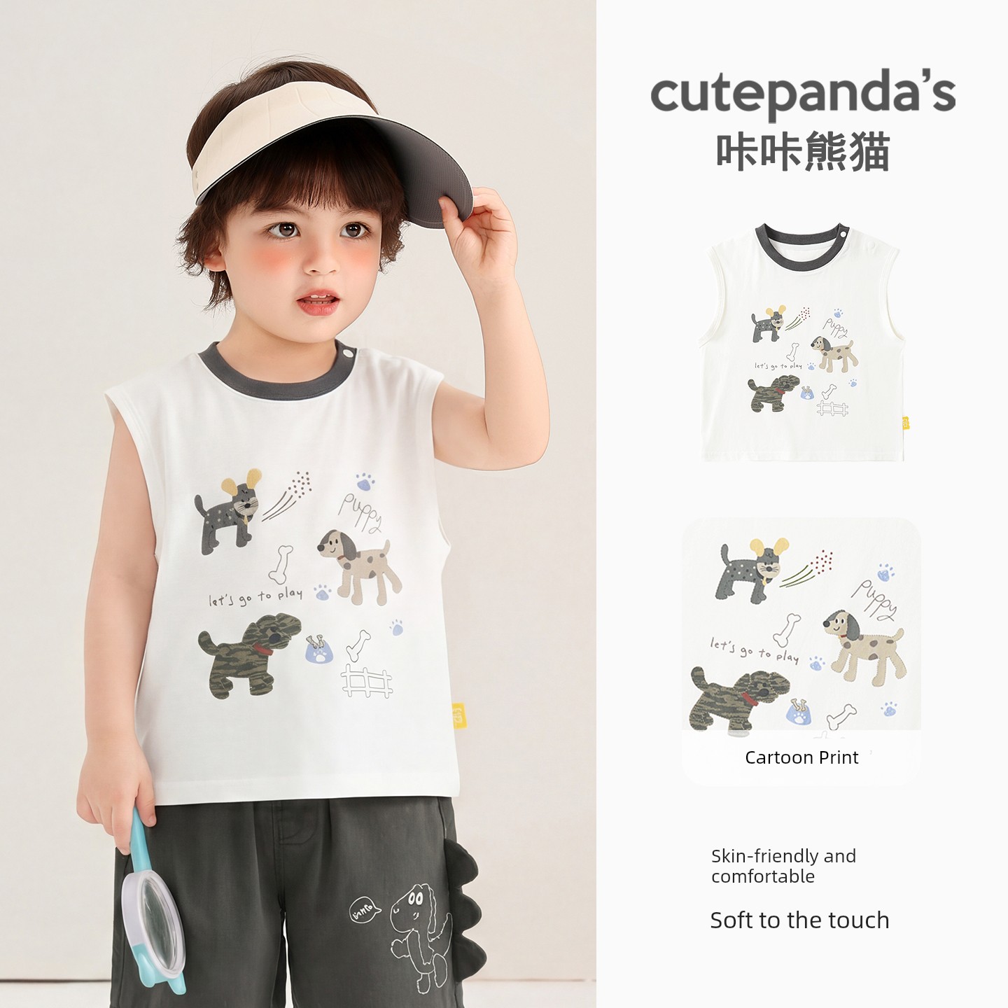 Baby Vest Boys Casual Sleeveless T-Shirt Summer Clothing Girls Baby Clothes Short-Sleeved Kidsren's Summer Thin Tops — 3