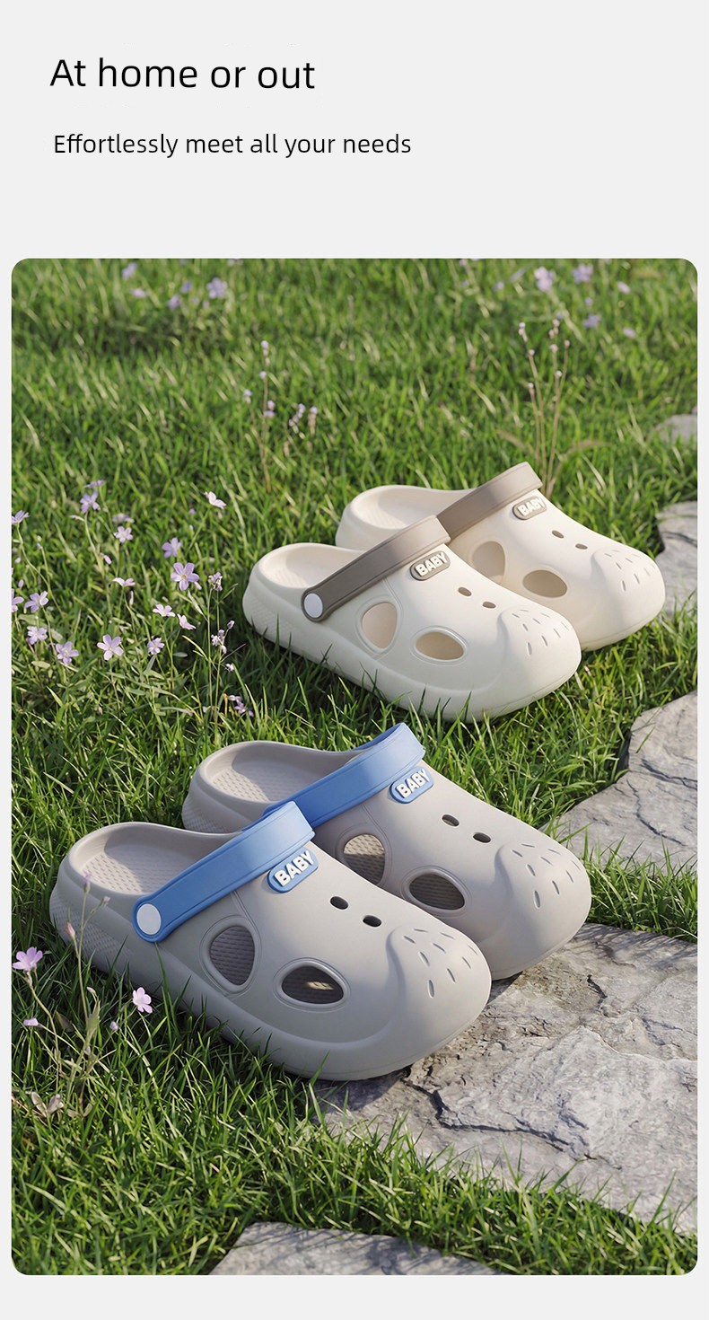 Children's Croc Shoes Boys' 2026 New Outdoor Beach Sports Non-Slip Anti-Odor Outdoor Sandals Girls' Summer — 5