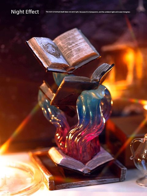 Harry Potter suspended magic book ornaments resin figure jewelry storage rack stand dice tower wizard desk