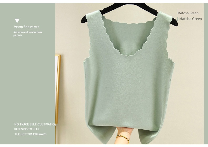 Double faced velvet Self heating Self-cultivation pure cotton Undershirt vest