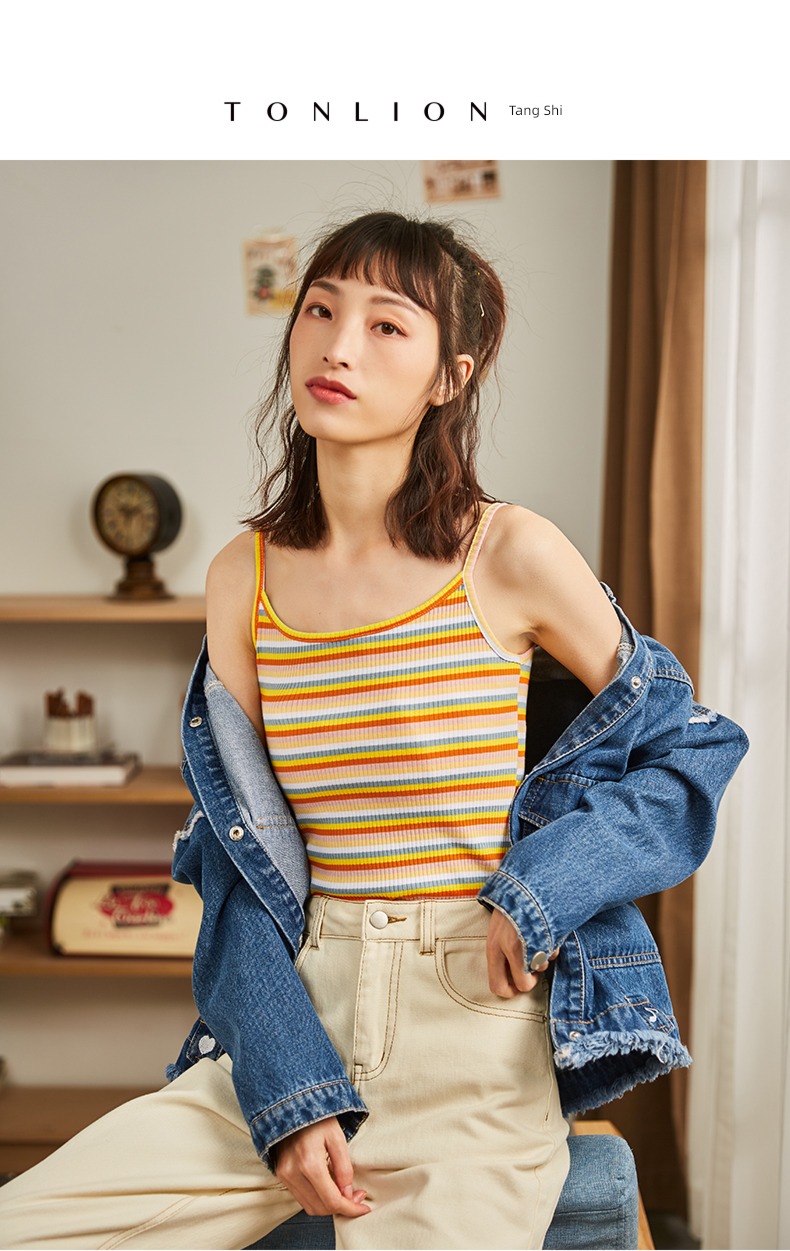 Tang Shi Inner lap Wear out sexy knitting camisole vest