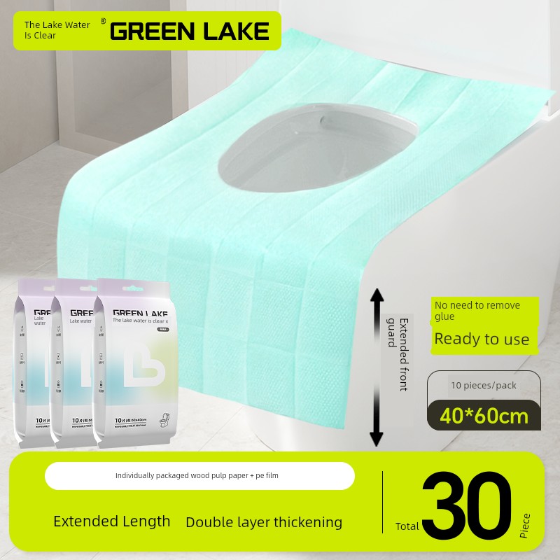 Disposable Toilet Seat Covers Individually Packaged for Pregnant Women, Hotels, Travel, and Portable Use Without Adhesive Removal — 3