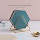 Nordic ins triangle iron storage rack silicone insulation pad golden rack coaster bowl pad plate pad bone disc rack rack