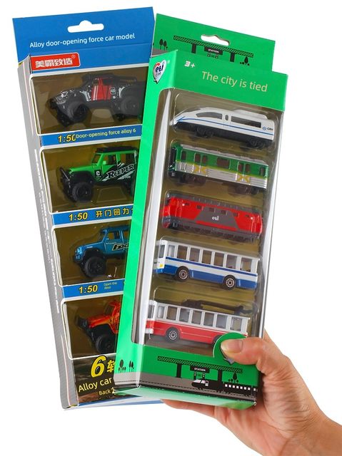 Fire special police ambulance sanitation bus military train simulation alloy car model toy gift