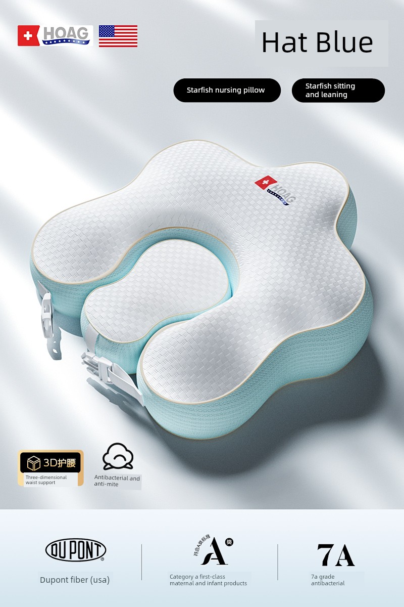 Hoag Nursing Pillow Newborn Feeding Aid for Direct Feeding, Sitting Feeding, Cuddling, Waist Support Cushion, Breastfeeding Pillow — 3