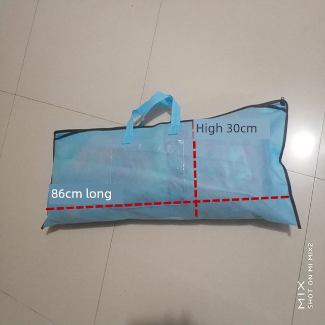 Mosquito net storage bag yurt fishing gear portable wall rectangular round top zipper thickened non-woven bag universal