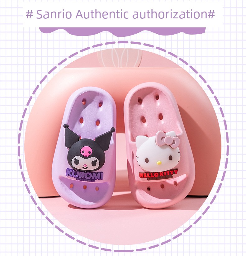 Children's Slippers for Girls, Summer 2026 New Kuromi Model, Girls' Bathroom Water-Draining Non-Slip Bath Slippers for Baby Girls — 2