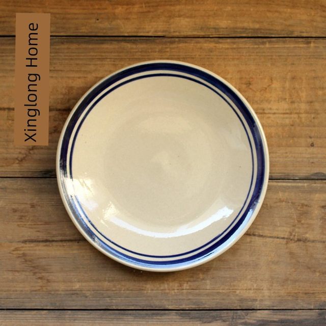 Local vegetable dish, clay steamed plate, ceramic bowl, coarse plate, clay plate, farmhouse dish, ceramic plate, steamed rice plate, dish recommended pure handmade