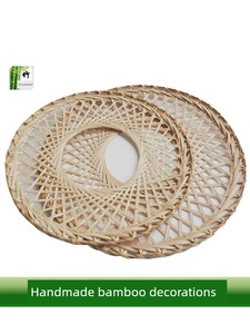 Hollow Bamboo Hat, Bamboo Weaving Product, Performance Prop, Hollow Hat, Creative Home Wall Hanging Decoration, Wall Orn