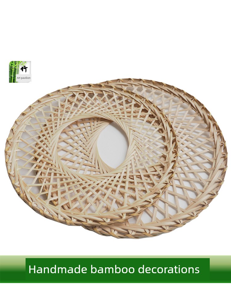 Hollow Bamboo Hat, Bamboo Weaving Product, Performance Prop, Hollow Hat, Creative Home Wall Hanging Decoration, Wall Ornament
