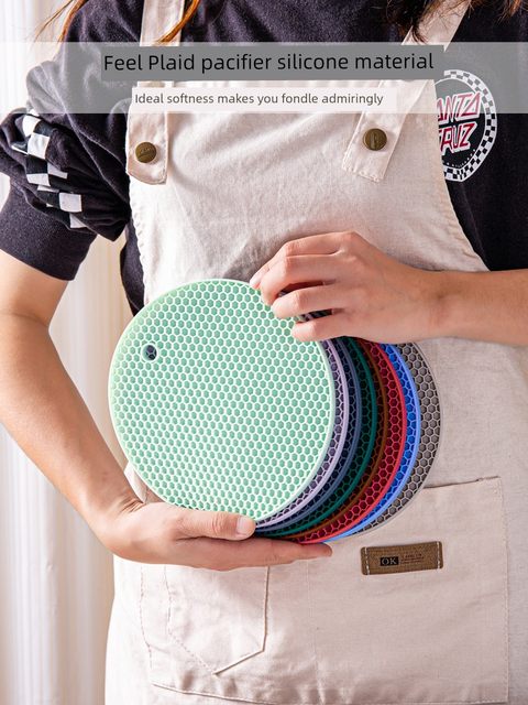 Silicone heat insulation pad dining table anti-scalding pad desktop high temperature casserole special table pad kitchen plate pad bowl pad household