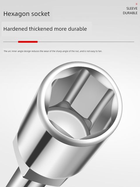 Deli T-type socket wrench manual multifunctional T-shaped hexagonal wrench automobile and motorcycle repair tool