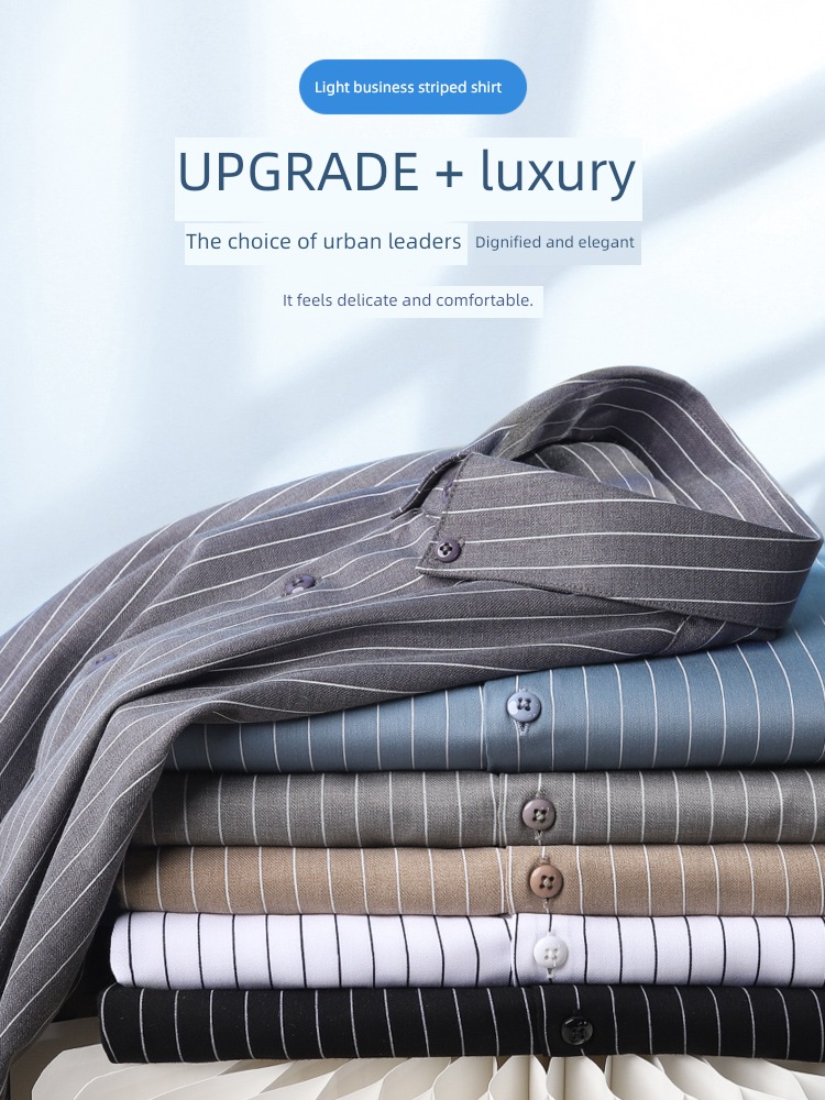 Inch shirt Plush occupation Long sleeve leisure time formal wear shirt