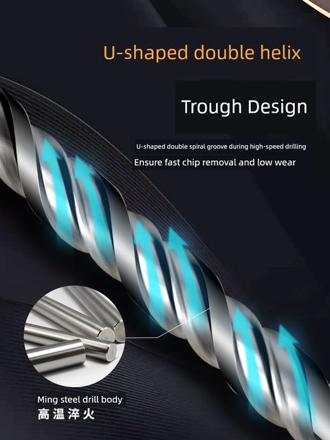 Electric hammer drill bit cross four-blade alloy sds-plus round handle two pits and two grooves expansion through the wall cement impact drilling hole
