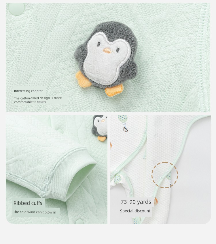 Balabala Children's Clothing Newborn Baby Clothes Full-Month Baby Jumpsuit Infant Romper Bodysuit Autumn and Winter Outfit — 14