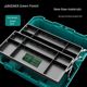 Green Lin Hardware Tool Storage Box Electric Wrench Tool Storage Box Extra Large Capacity Three-layer Folding Large Handle