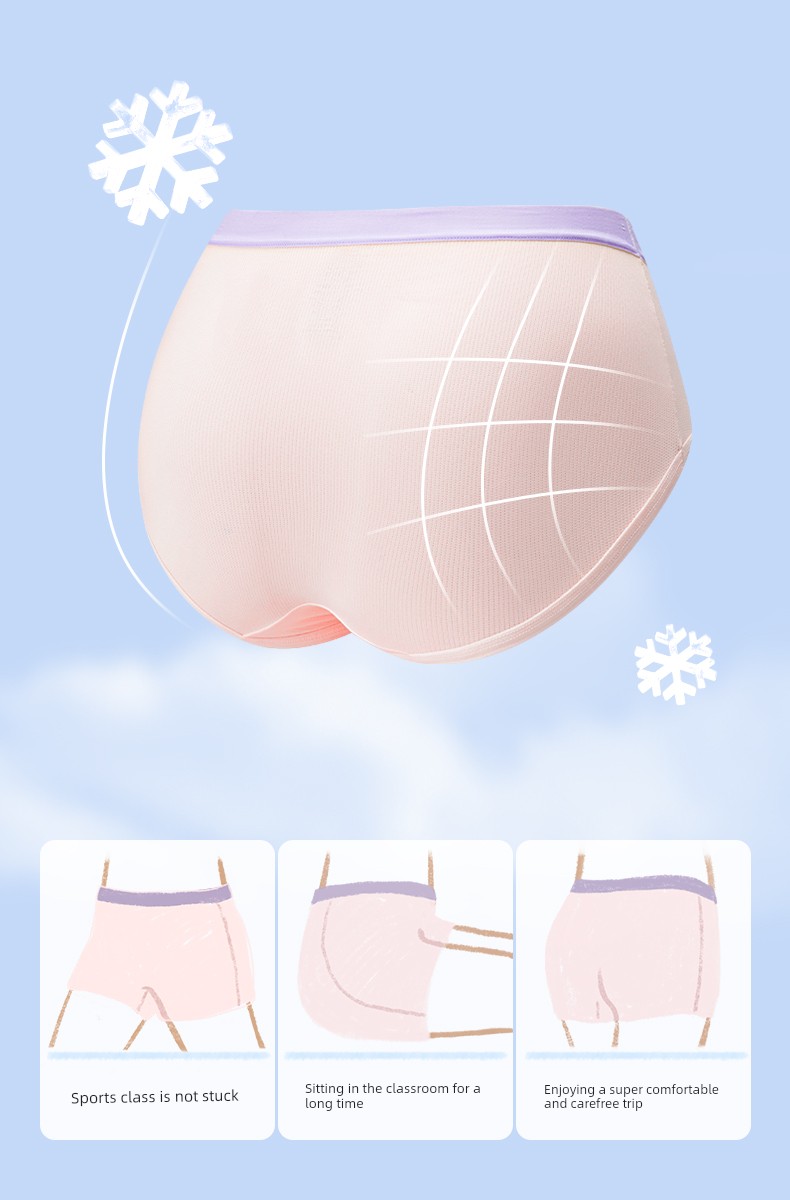 Likeuu【Ice Silk】Children's Underwear for Girls, Summer Thin, Cool-Feeling, Triangle and Boxer Shorts for Boys, Class a — 14