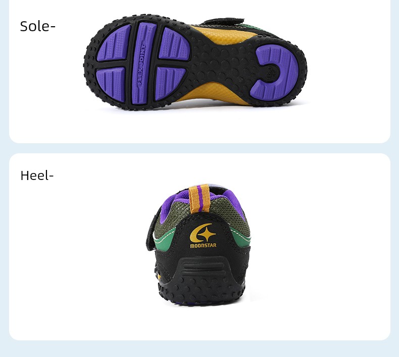 Moonstar 2-8 Years Old Toddler Shoes with Helmet-Style Anti-Kick Design, Functional Sports Shoes for Boys and Girls — 43