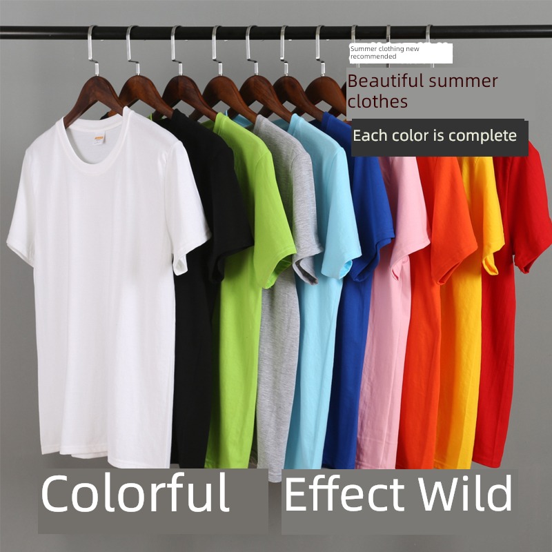 teenagers man Sweaters Solid color Simplicity Short sleeve T-shirt