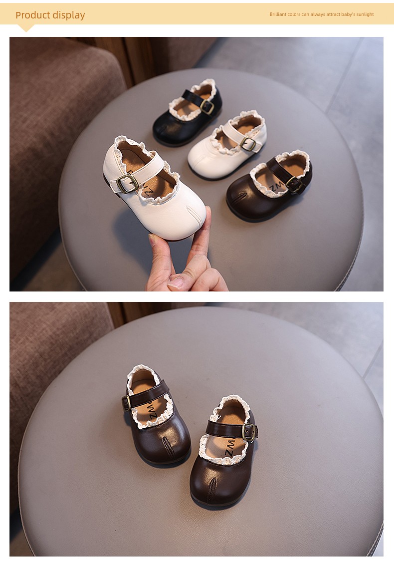 Baby Girl Shoes, Girls' Princess Shoes, Spring and Autumn Single Shoes, 0-1-3 Years Old, Soft-Soled Small Leather Shoes, Baby Shoes, Toddler Shoes — 3
