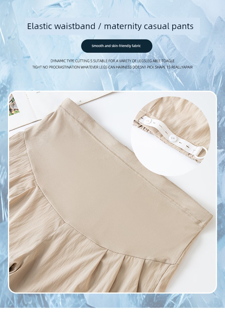 Maternity Shorts for Summer, Thin and Large Size, with Belly Support, Suitable for Pregnant Women, Yamamoto Style, Summer Wear Pants — 19