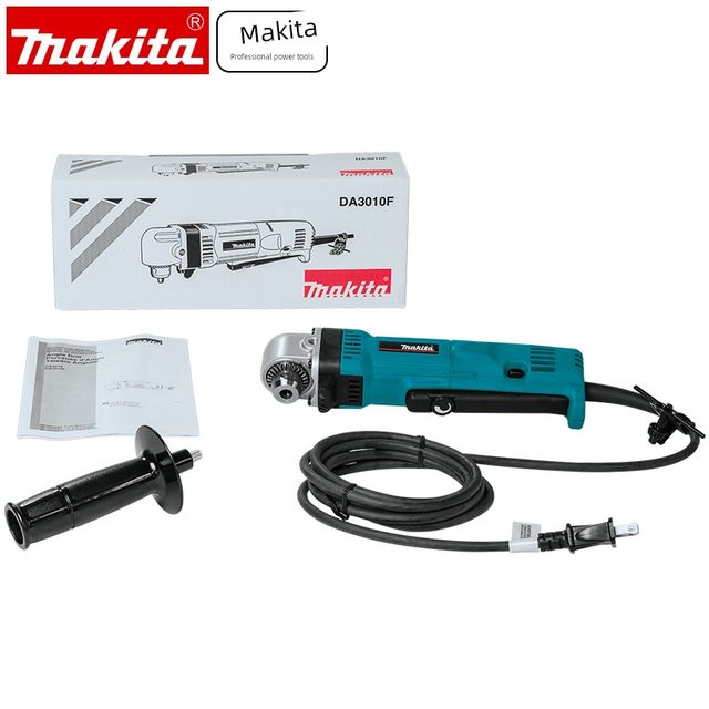 正品牧田Makita角向电钻手电钻弯头角钻电动起子机90度直角DA3010