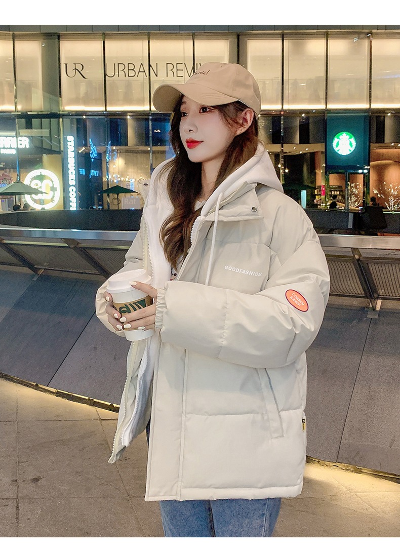 over size Bread clothes have cash less than that is registered in the accounts down cotton-padded clothes Cotton female 2022 new pattern tide Autumn and winter loose coat thick cotton-padded jacket