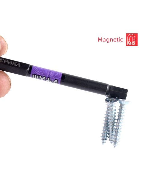 VESSEL hexagonal piece head imported from Japan Weiwei hexagonal piece head internal square electric screw head strong magnetoelectric piece