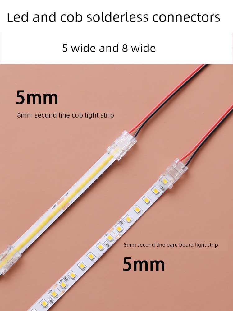 Cob Light Strip Solder-Free Connector Clip Led Light Strip Accessories Connection Adapter Clip Fixing Tool