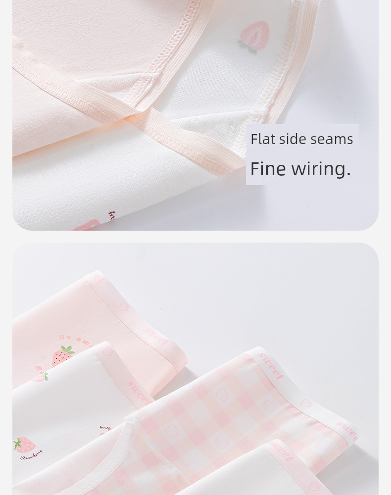 Catman Girls' Pure Cotton Underwear for Girls in the Developmental Period, Kidsren's Category A, Middle and Older Kidsren, Students' Briefs, Junior High — 19