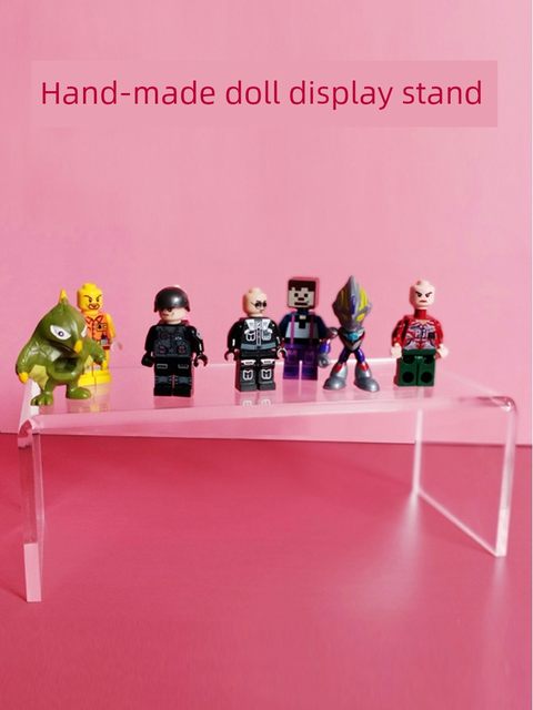 Acrylic desktop display rack U-shaped storage rack elevated partition shoe rack layered rack bracket storage figure