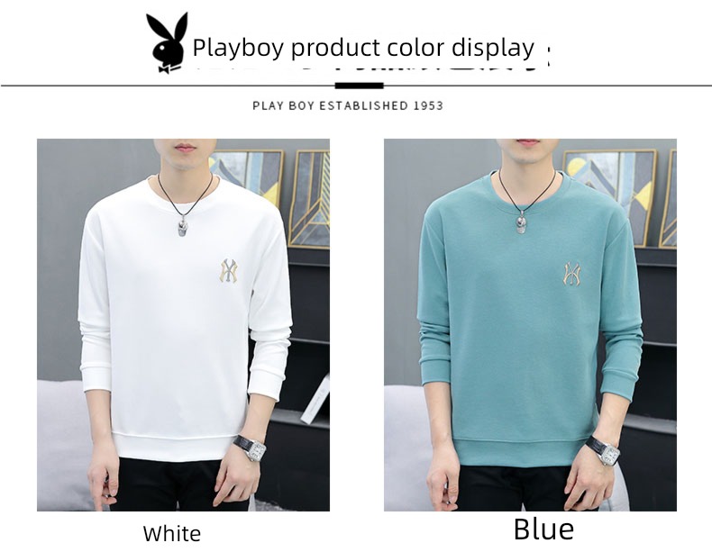 dandy autumn leisure time white Round neck Sweater