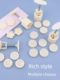 Stone plastic clay printing mold ultralight clay tool cherry blossom handprint abrasive tool new home hand pressing mooncake making