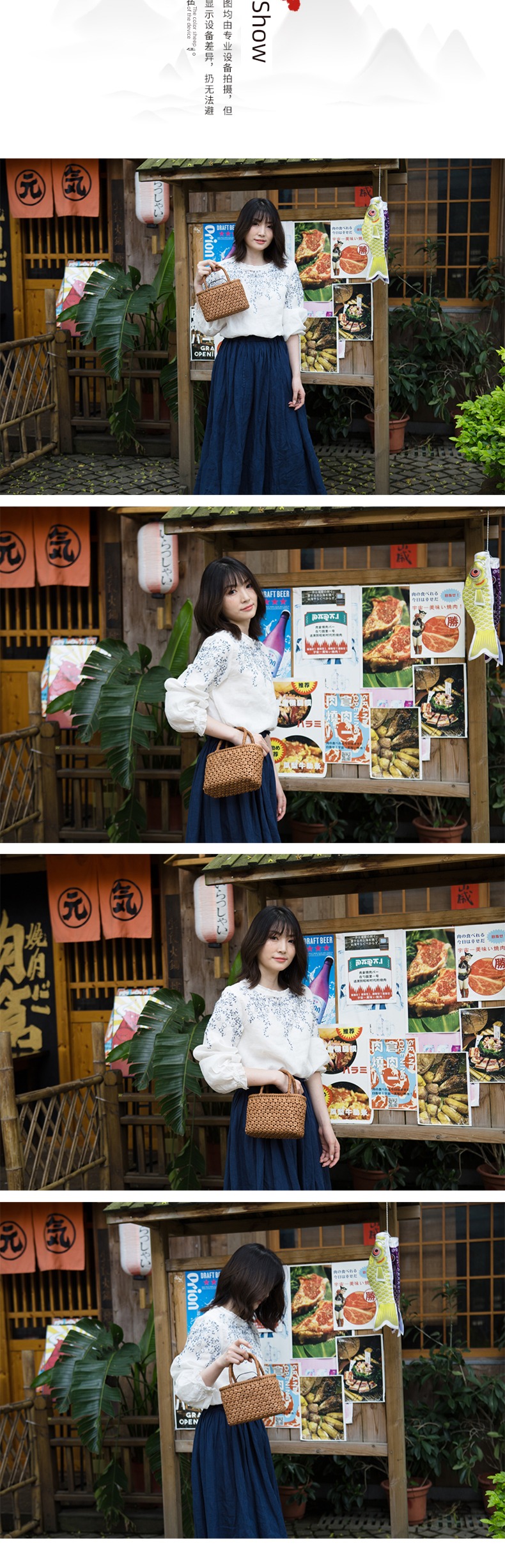 manual Straw bag Rattan bag Seaside holiday Beach Bag weave Female bag handbag   Vitis amurensis Rattan bag