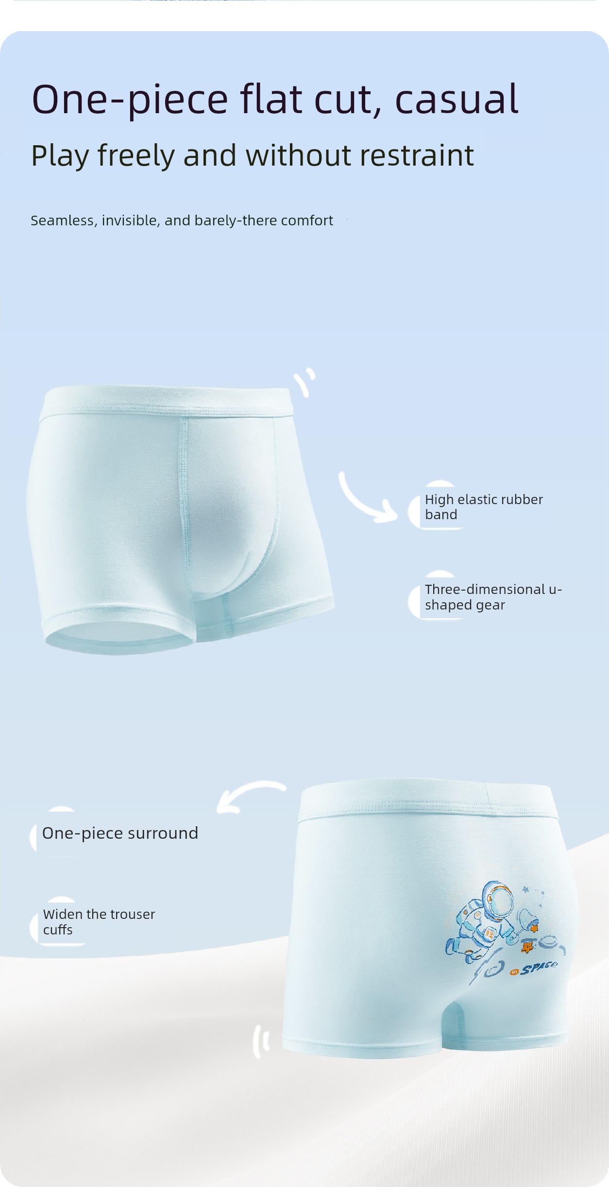 Children's Underwear for Boys, Lenzing Modal, Baby Boys' Ice Silk Boxer Shorts for 2-Year-Olds — 6