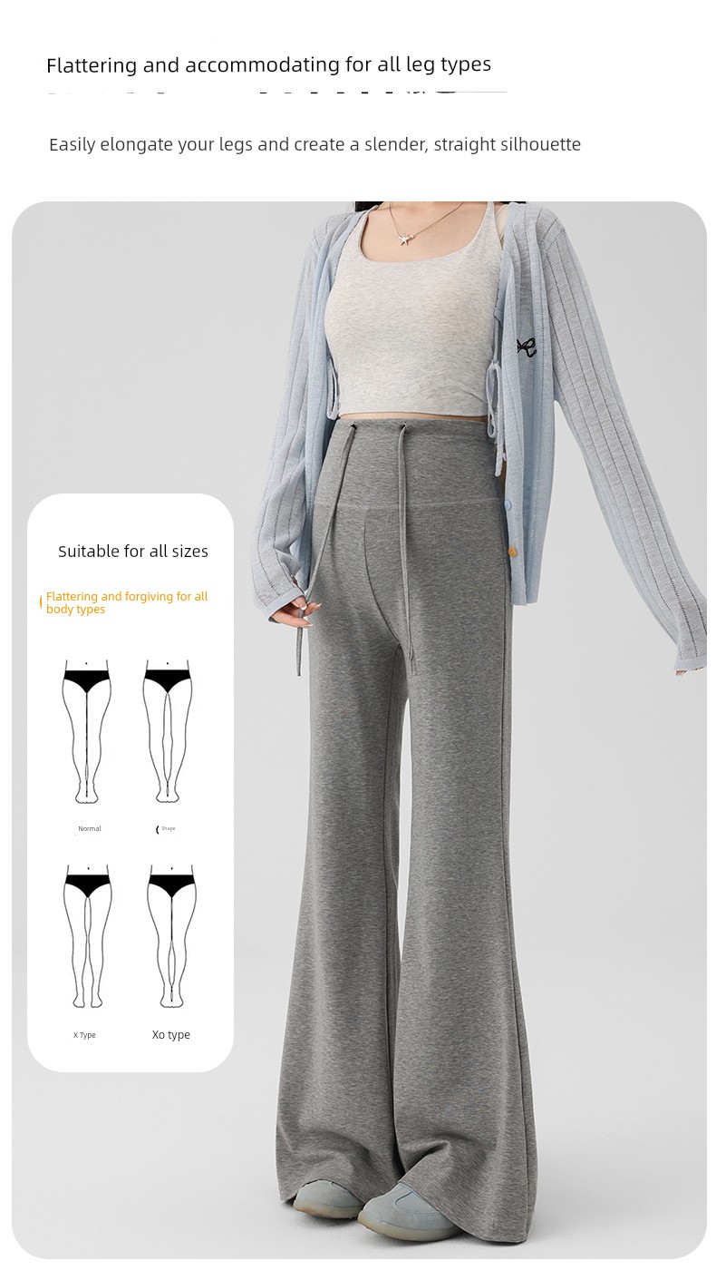 Jq Jingqi Maternity Pants for Autumn and Winter, Suitable for Wearing Outside during Pregnancy, Do Not Tighten the Belly, Slightly Flared Pants, Thick — 9